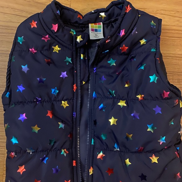 Toddler girls size  3T vest star patterned Brand Healthtex blue in color - Picture 2 of 3